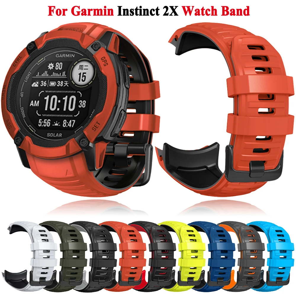 Für Garmin Instinct 2X Solar Smartwatch Bands Silikon Armband Armband Armband Ersatz Armbänder Image