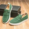 Heiß verkaufte Wildleder schuhe Europa Amerika modische Herren Slipper einfache Freizeit schuhe Party Herren Kleid Schuhe große Größe: 38-47