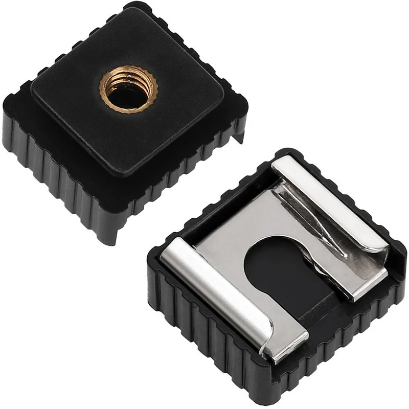 1 Stück Cold Hot Shoe Adapter Standard halterung Hotshoe auf 1/4 Gewinde für Flash Speed lite Stativ Fotostudio Zubehör Image