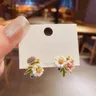 Mode Biene künstlerische Blume Ohr stecker koreanische eleglant billige Ohrring für Frau Schmuck