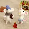 DIY Maus Mäuse Wolle Filzen Spielzeug puppe gestochen Nadel Kit Paket Wolle Kits unvollendete