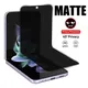 Matte Anti-Spion-Hydro gel folie für Samsung Galaxy Z Flip3 4 5 Sichtschutz folie für Samsung Z