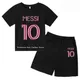 2024 neue Messi T-Shirt Set Kinder Fußball Trikot Kinder kleidung Kinder Sommer Kurzarm T-Shirt