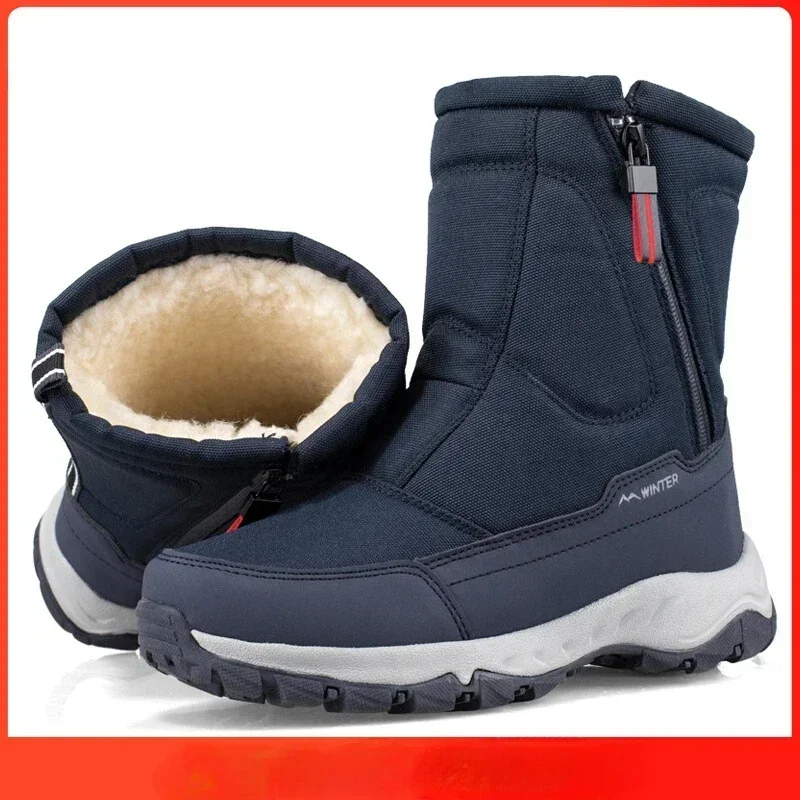 Männer Stiefel Winter Schuhe Für Männer Warme Schnee Stiefel Mid-kalb Männer Warme Schuhe Dicken Plüsch Winter Stiefel Für männer Frauen Baumwolle Schuhe
