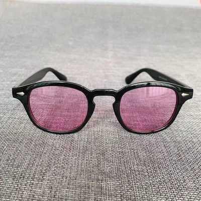 Mode Johnny Depp Kleine Stil Runde Sonnenbrille Mens Frauen Klar Getönt Objektiv Marke Design Party