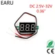 Rote LED Display Mini Digital 4 5 v-30v Voltmeter Tester Spannung Panel Meter Für Elektromobil