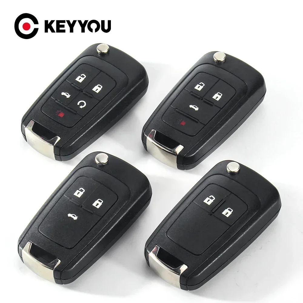Keyyou Flip Folding Remote Key Shell 2/3/4/5 Btn für Vauxhall Opel für Buick Excelle Verano Lacrosse Regal Gehäuse Anhänger Fall Image