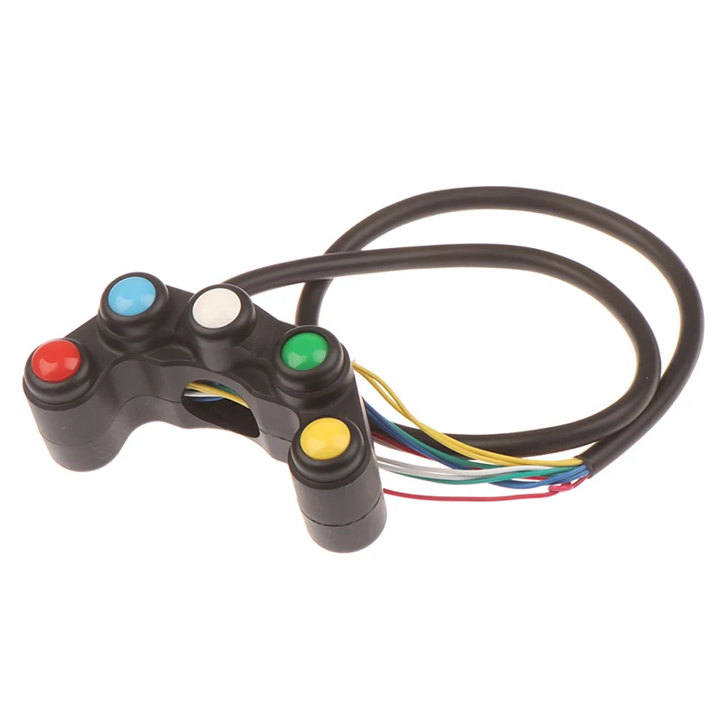 Universelle 5-Tasten-Array-Motorradschalter Rennräder 22-mm-Lenkerschalter Image