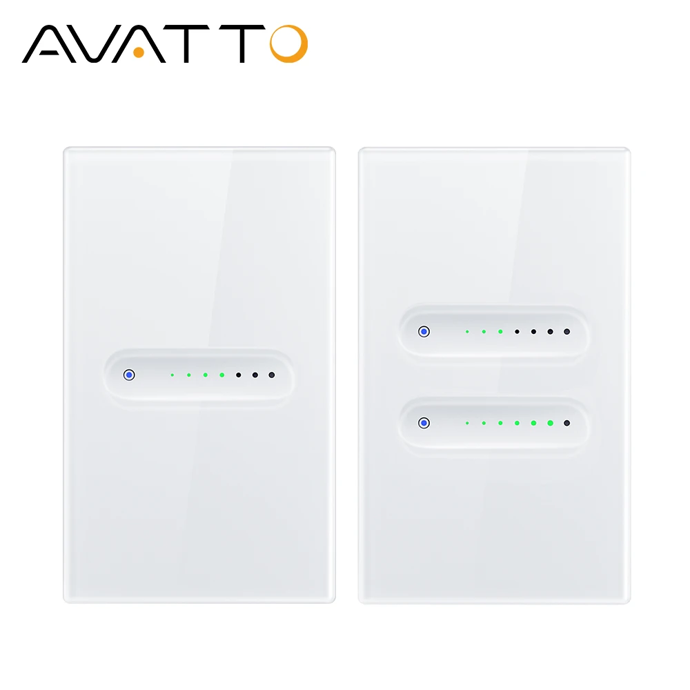 Avatto tuya wifi smart dimmer touch lichtsc halter 1/2 gang dimmbare glasscheibe lichts teuerung funktioniert mit alexa google home Image