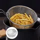 Pommes Frites Korb tragbare Edelstahl Chips Bratkorb Sieb Friteuse Küche Koch Koch Korb Sieb