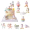 Regenbogen Einhorn Kuchen Topper Mädchen Geburtstag Dekoration Baby Shower Party Supplies Kinder 1. Alles Gute zum Geburtstag Einhorn Thema Dekor