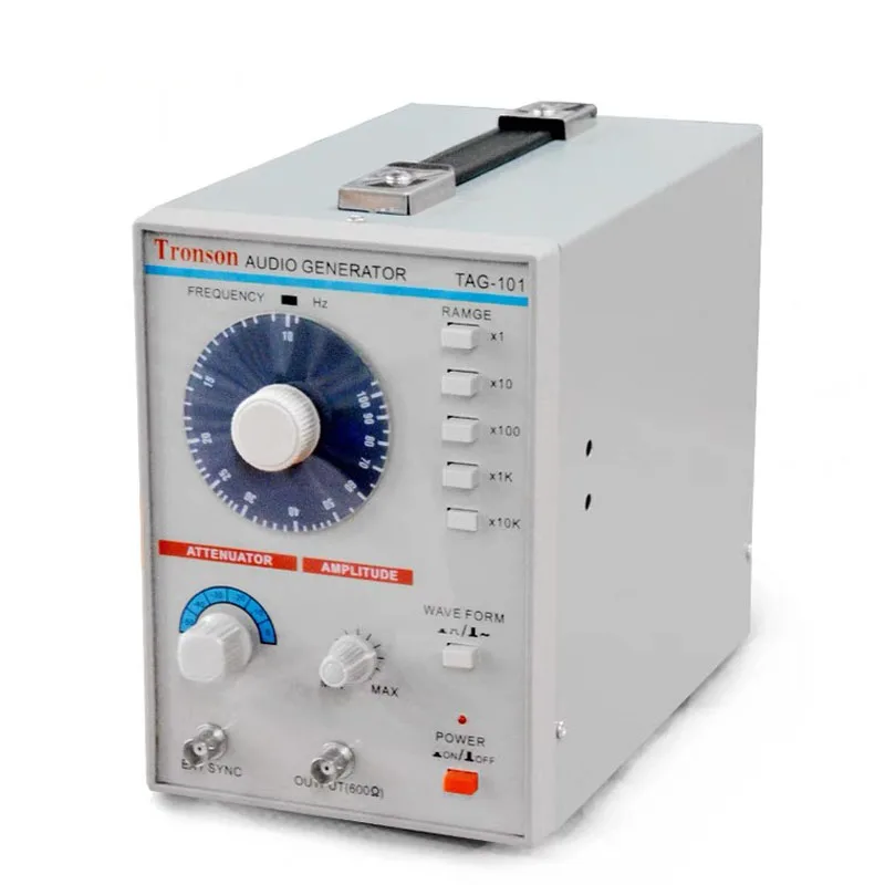 AC 100-240V TAG-101 Niederfrequenz-Audiosignalgenerator Signalquelle 10Hz-1MHz Image