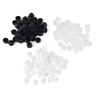 50Pcs Weiche Silikon Ohr Spitze Abdeckung Ersatz Ohrhörer Abdeckungen Für HTC In-Ear Kopfhörer Kopfhörer Zubehör Image