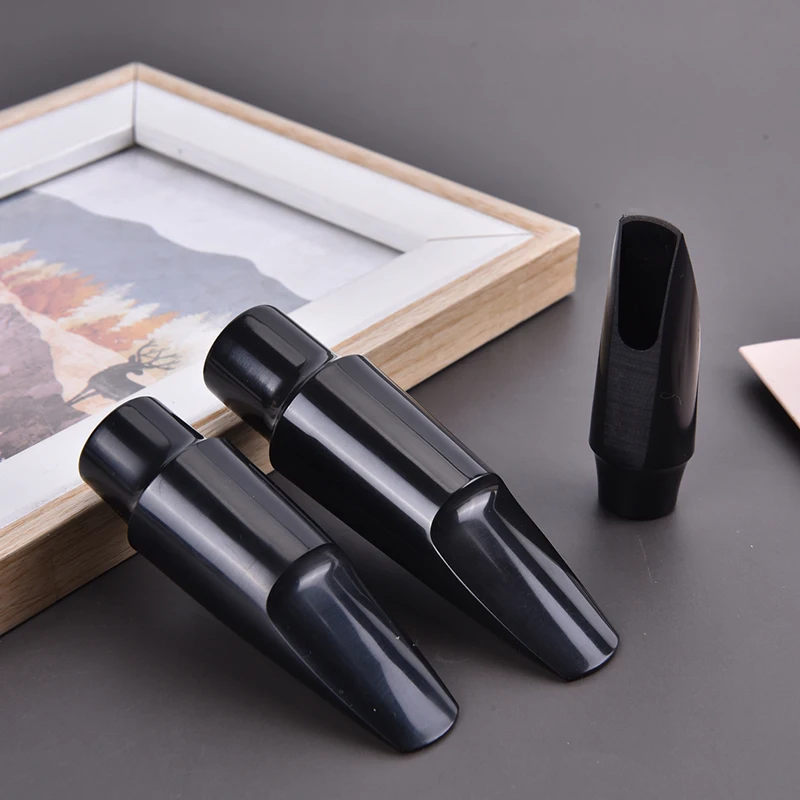 Professionelles Mundstück für Sopran/Tenor/Altsaxophon, ABS-Kunststoff, Schwarz Image