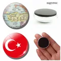 Türkei Flagge 30 MM Kühlschrank Magnet Türkei Karte Ankara Ägäis Glas Dome Magnetischen Kühlschrank