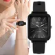 Luxus Mode Silikon Frauen Uhren Qualitäten Rechteck Quarz Armbanduhren mit Armband einfache schwarz