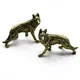 Vintage Bronze Hound Hund Statue Ornament Reinem Messing Wolfhound Tier Miniatur Figur Wohnzimmer