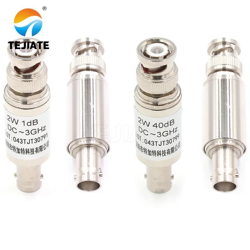 1 Stück 2W gerader BNC-Koaxial-HF-Dämpfung glied, Gleichstrom bis 3GHz,1dB, 3dB, 6dB, 10dB, 15dB, 20dB, 25dB, 30dB,40dB Image