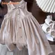 Bären führer neues festes Baby kleid Baumwoll knopf Kinder kleider Sommer prinzessin Party kleid