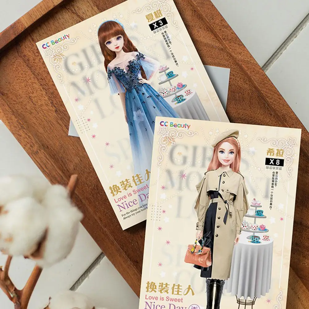 Magnetische Anziehpuppen, sicheres und harmloses Prinzessinnen-Anziehpuppen-Set, hergestellt imagine-Set, Geburtstagsgeschenk für Zuhause Image