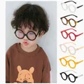 Retro Anti-blau Licht Gläser Rahmen kinder Runde Brille Für Kinder Student Brillen Kind Jungen