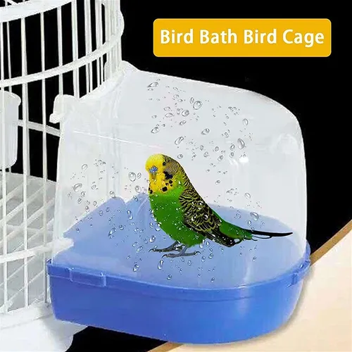 Abnehmbare Papagei Bad Box Badebecken im Freien Vogel becken Bad Vogelkäfig Papagei liefert kleine