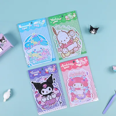 Sanrio Aufkleber Cinna moroll Hello kitty Kuromi Pachacco DIY dekorative Aufkleber Telefon Gepäck Laptop Gitarre Aufkleber Image