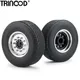 TRINOOD Tamiya Vorne Felgen und Gummi Reifen Kit für 1:14 Tamiya Anhänger Traktor Lkw Fracht