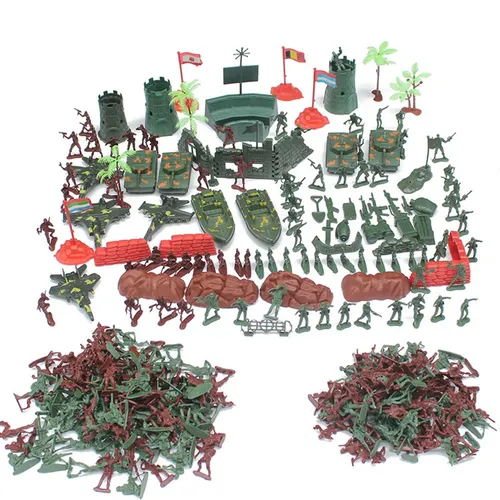 290 stücke strategie Soldaten Bewaffnung Spielset Spielzeug Armee Männer Basis Spielzeug blockiert