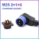 M25 Batteriest ecker ip67 2 3/2 1 3/2 1 5 Energie Lithium Elektro fahrrad Ladeans chluss m20 Stecker