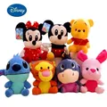 20cm Disney Cartoon Kuscheltiere Plüschtiere Winnie the Pooh Mickey Mouse Minnie Puppen Lilo &