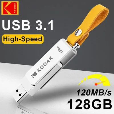 Neues original kodak Metall USB-Flash-Laufwerk 128GB USB-Stick USB 3,1 Image