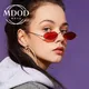 Candy Blau Rot Kleine Oval Sonnenbrille Frauen Vintage 2020 Marke Shades Metall Sonnenbrille Für