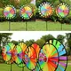 Doppels chicht bunte Rad Windmühle Wind Spinner Kinderspiel zeug Garten Hof Dekor