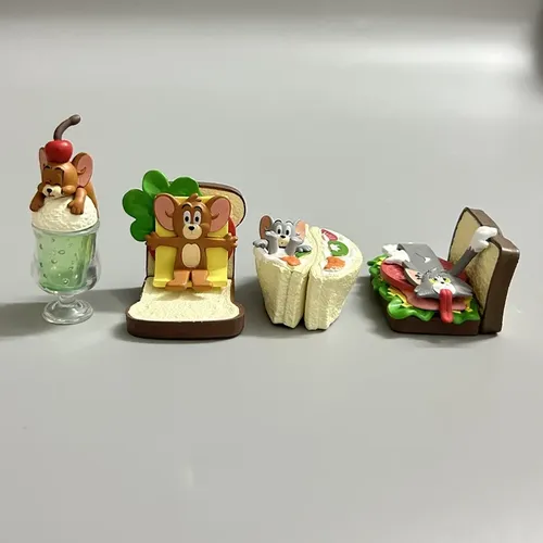 Klassische Tom & Jerry Action figur Mini Spielzeug Cartoon Sandwich Katze und Maus sammel bares