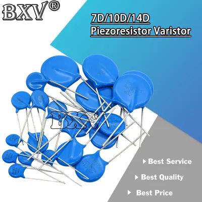 20-100PCS Piezowiderstand Varistor Serie Widerstand7D 10D 14D 7D180K 7D220K 10D270K 10D330K 14D471K Image