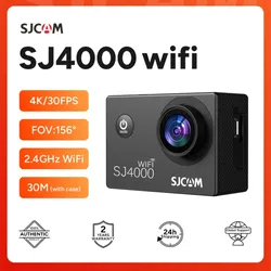 Sjcam sj4000 wifi action kamera 4k fhd 30m wasserdicht 2 4g wifi 4x zoom wifi sport video action