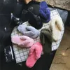 COOTELILI Winter Mode Frauen Hause Hausschuhe Faux Pelz Warme Schuhe Frau Slip auf Wohnungen Weibliche Pelz Flip-Flops Beige Plus größe 36-41