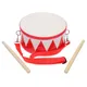 1 Satz Orff Percussion Instrument zweiseitige Snare Drum tragbare Anfänger Snare Drum mit Drumsticks