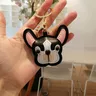 Mode walisischen Corgi Schlüssel bund Pu Leder Hund Schlüssel ring für Frauen Tasche Anhänger