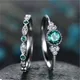 100% echt s925 sterling Silber Smaragd Diamant Ring Frauen Edelstein topaz Türkis Anillos De Schmuck