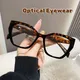 2023 neue Mode Cat Eye Brille Damenmode Kontrast farbe PC Trend Brille blaues Licht blockiert