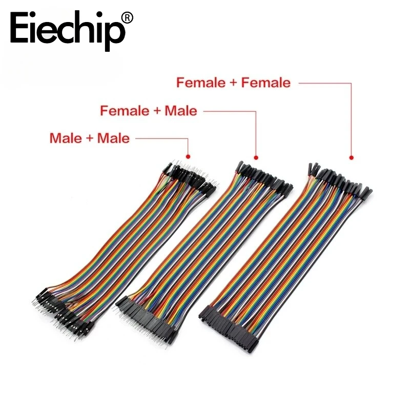 10CM 20CM DuPont Buchse auf Buchse Stecker auf Buchse Stecker auf Stecker 20-poliger Verbindungskabel Image