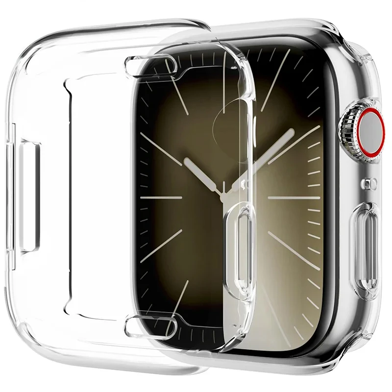Displays chutz folie für Apple Watch Ultra 49mm Gehäuse voll TPU Stoßstangen abdeckung für iwatch Serie 9 8 7 6 5 45mm 41mm 44mm 40mm 42mm 38mm Image