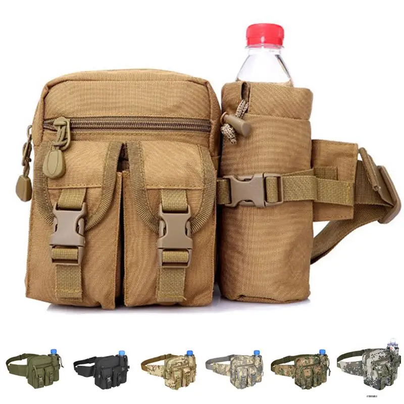Wasserdichte Nylon Fanny Pack Männer Taktische Militärische Armee Taille Tasche Wandern Outdoor Camping Schulter Bum Gürtel Bum Sport Brust Taschen Image