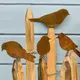 4 teile/satz rostige Metall Vogel Ornament Eisen Handwerk Vögel geformt Kunst Silhouette Skulptur