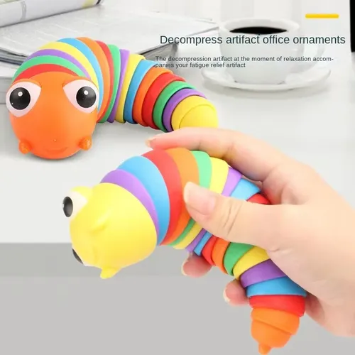 Regenbogen Caterpillar Spielzeug für Kinder Stress Relief Spielzeug Spaß Party Gunst