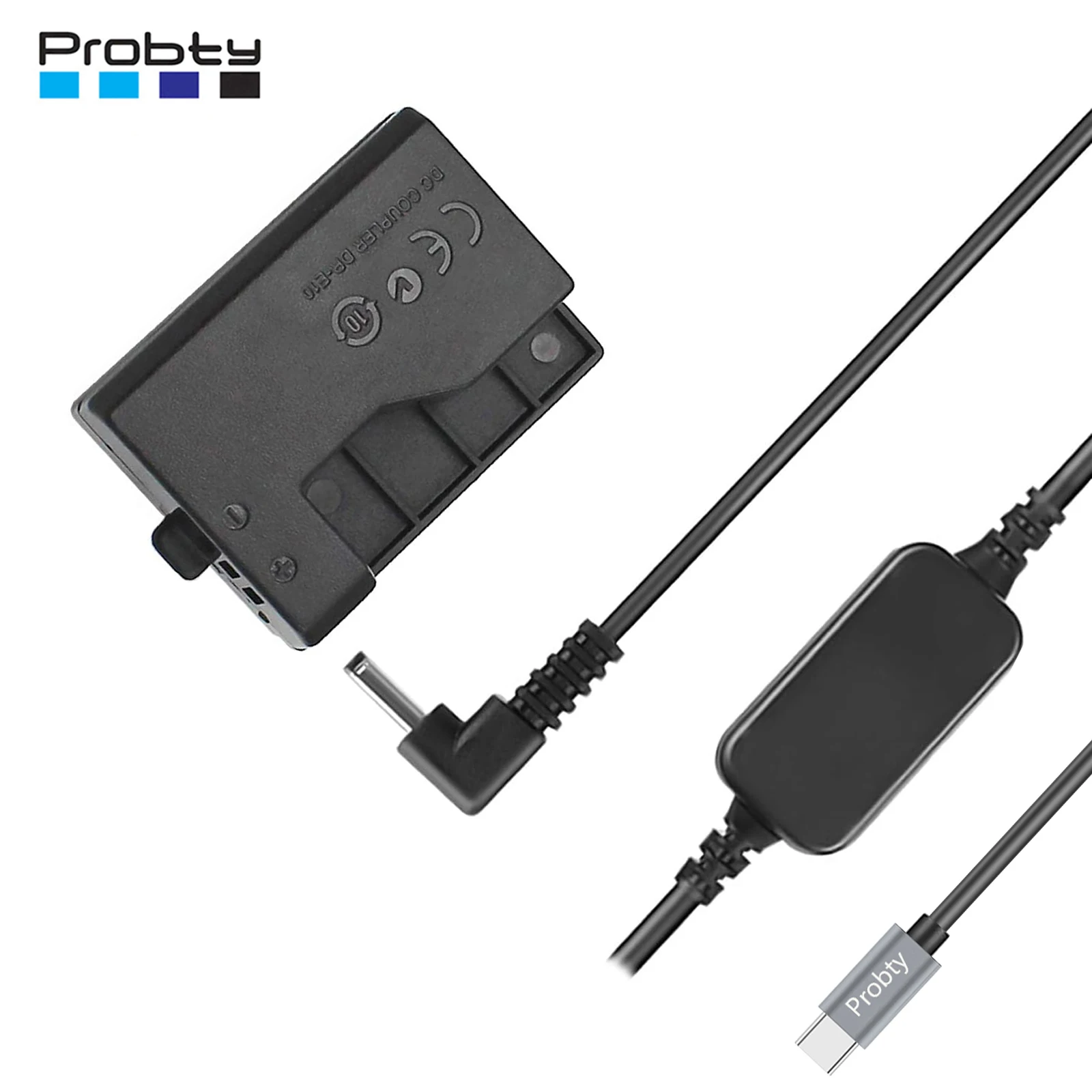 Typ-C zu LP-E10 lp e10 ACK-E10 DR-E10 Dummy-Batterie für Canon EOS T6 T5 T3, Kuss x50 x70 x80 x90, eos 1100d 1200d 1300d 1500d Image