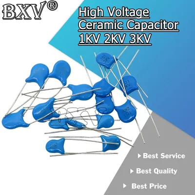 20 Stück 1kV 2kV 3kV Hochspannung keramik kondensator 5pf 30pf 47pf 56pf 100pf 220pf 1nf 2,2 nf 3,3 nf 4,7 nf nf 10nf 100nf Image