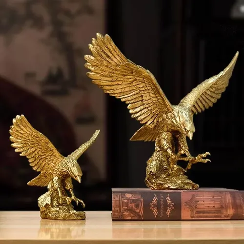 Adler Harz Steinadler Statue Kunst Tier Modell Sammlung Ornamente Weins chrank für Home Office